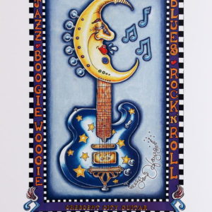 guitar Details about   MARDI GRAS 2005 NEW ORLEANS  Jamie Hayes Signed embossed PRINT Alligator 