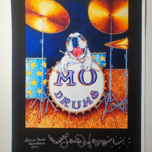 Mo Drums | Unframed Giclee, signed black background