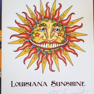 Louisiana Sunshine Embossed Print, signed