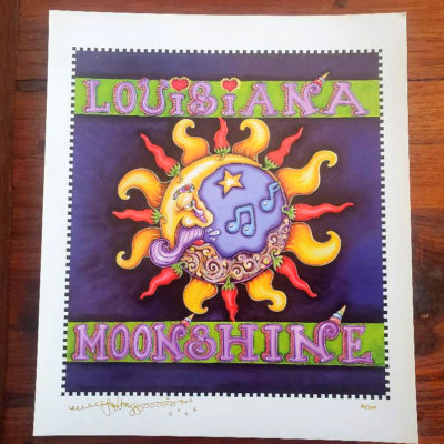 Louisiana Moonshine Print