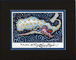 Starry Sperm Whale 8″ x 10″ Matted Print