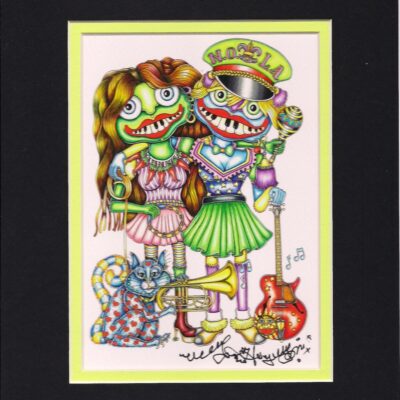 Nola Voodoo Dolls 8″ x 10″ Double Matted Print, signed