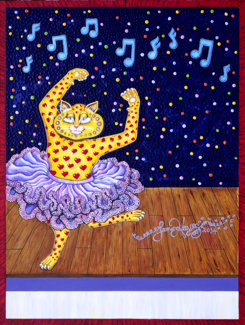Tutu Kitty Matted 8″ x 10″ Fine Art Giclee, signed | | The Jamie Hayes ...