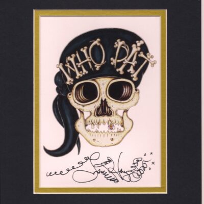 Who Dat skull 8″ x 10″ Fine Art Giclee, signed