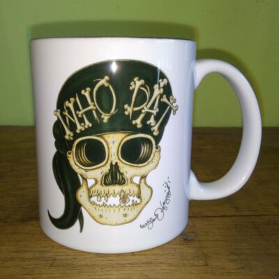 Who Dat Skull 11 oz. ceramic mug