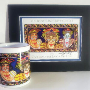 Iggesund Botticelli ceramic mug plus a Signed Matted Print