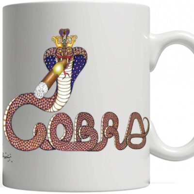 King Cobra Smoking Cigar 11 oz. ceramic mug