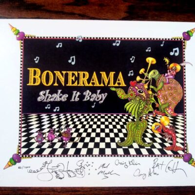 Autographed Bonerama Limited Edition Print, ¨Shake it Baby¨