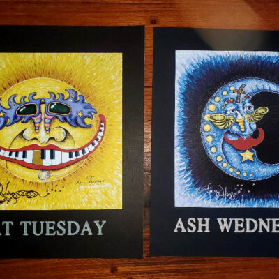 Fat Tuesday HAND PULLED SERIGRAPH, signed & remarqued Plus Bonus Ash Wednesday