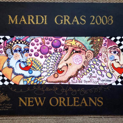 Mardi Gras 2003 HAND PULLED SERIGRAPH, signed & remarqued 20″ X 26″