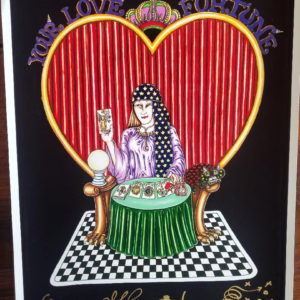 Fortune Teller Limited Edition Fine Art Giclee, signed, Black Background