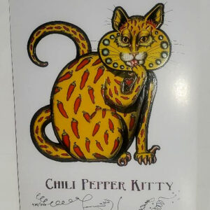 Chili Pepper Kitty Limited Edition Print, signed & numbered