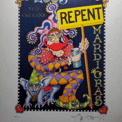 “Repent” Mardi Gras 2005 Limited Edition Print, signed