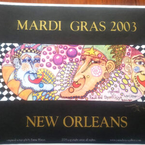Mardi Gras 2003 SERIGRAPH, signed & remarqued 20″ X 26″
