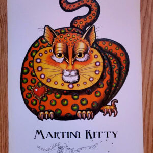 Martini Kitty Limited Edition Print, signed