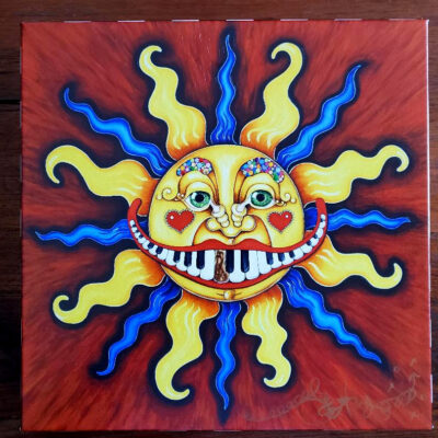 Piano Mouth Sun on Canvas, signed, 12″ x 12″