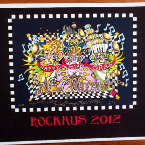 Better Than Ezra Rocckus 2012 Limited Edition Fine Art Giclee, signed, Black Background