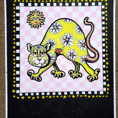 Garden Kitty HAND PULLED SERIGRAPH, signed  20″ X 26″
