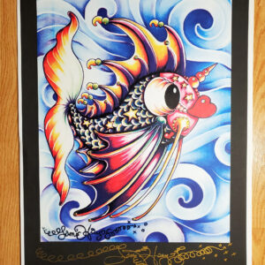Pucker Fish HAND PULLED SERIGRAPH, signed & remarqued 20″ X 26″