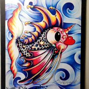 Pucker Fish HAND PULLED SERIGRAPH, signed & remarqued