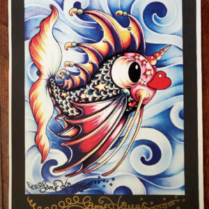 Pucker Fish HAND PULLED SERIGRAPH, signed & remarqued 20″ X 26″