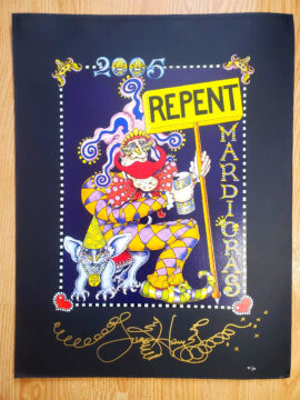 "Repent" HAND PULLED SERIGRAPH, signed 20 x 26 inches
