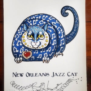 New Orleans Jazz Cat Limited Edition Print