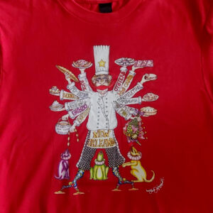 New Orleans Chef T-Shirt, S, Red, Hanes crew neck, 100% cotton