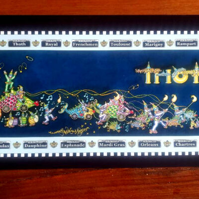 Krewe of Thoth  Limited Edition Fine Art Giclee, signed, PLUS 1973 Thoth doubloon