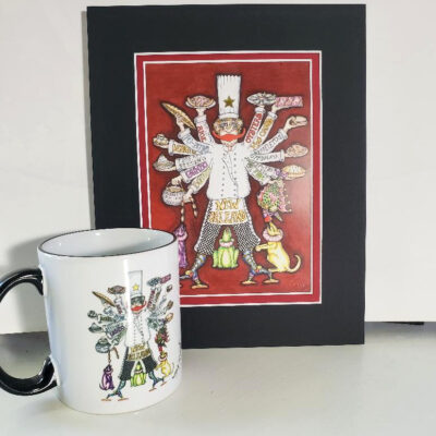 “Where’s My Boudin?” signed print plus FREE Boudin 11 oz. ceramic mug