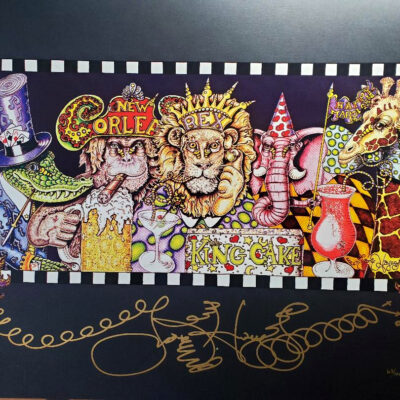 “Party Animals” HAND PULLED SERIGRAPH, signed 20 x 26 inches