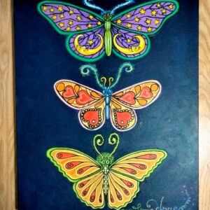Original Oil Painting – New Orleans Butterflies, 16 x 20 in.