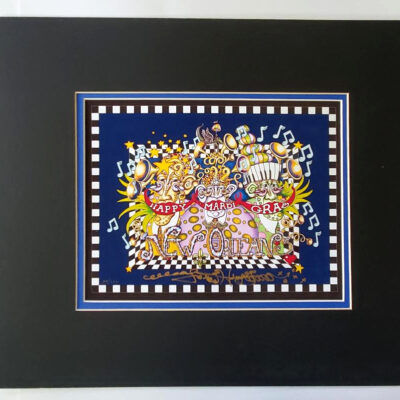¨Happy Mardi Gras¨ Limited Edition Fine Art Giclee, signed #34/100