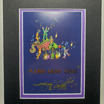 Mardi Gras 2012 Print, signed & matted