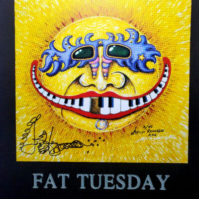 “Fat Tuesday” Mardi Gras SERIGRAPH, signed & remarqued 13″ x 15″