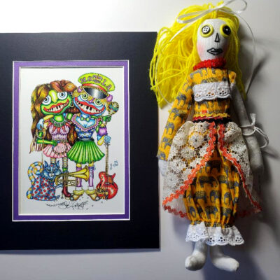 Jamie Hayes one of a kind doll plus FREE Voodoo Doll print