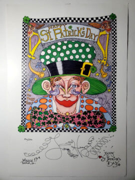 Paddy O'Shea Limited Edition Print with "Happy St. Patrick's Day"