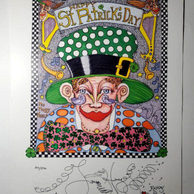 Paddy O’Shea Limited Edition Print with “Happy St. Patrick’s Day”