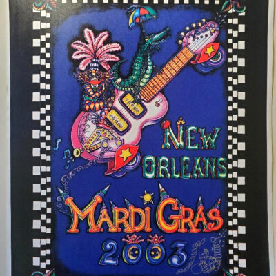 Mardi Gras 2003 HAND PULLED SERIGRAPH, signed  20″ X 26″
