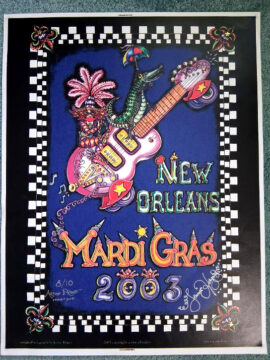 Mardi Gras 2003 HAND PULLED SERIGRAPH, signed  20" X 26" Artist Remarque