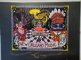 New Orleans Music HAND PULLED SERIGRAPH, signed  20" X 26"