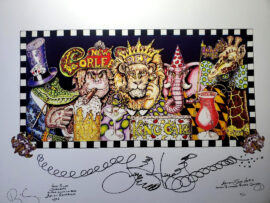 "Party Animals" HAND PULLED SERIGRAPH, signed #88/100