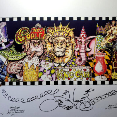 “Party Animals” HAND PULLED SERIGRAPH, signed #88/100