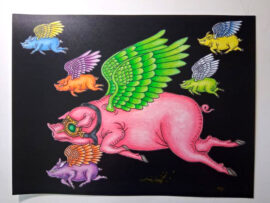 When Pigs Fly | Unframed giclee, signed