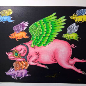 When Pigs Fly | Unframed giclee, signed