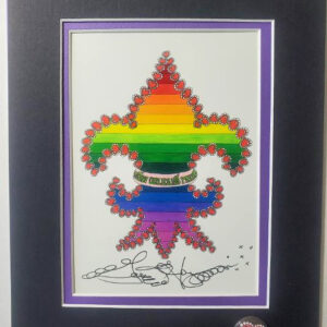 New Orleans Pride Double Matted 8″ x 10″ Giclee, signed FREE NOLA button