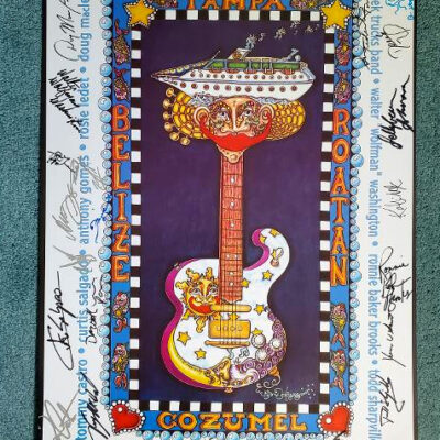 “Legendary Rhythm and Blues Cruise” 2004 Limited Edition Print, with autographs