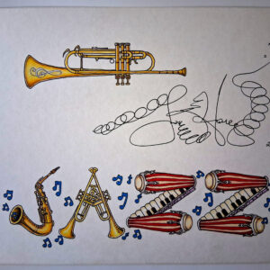 Original Color Pencil Drawing, “JAZZ”