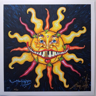 Chili Pepper Sun Fine Art Giclee remarqued, signed